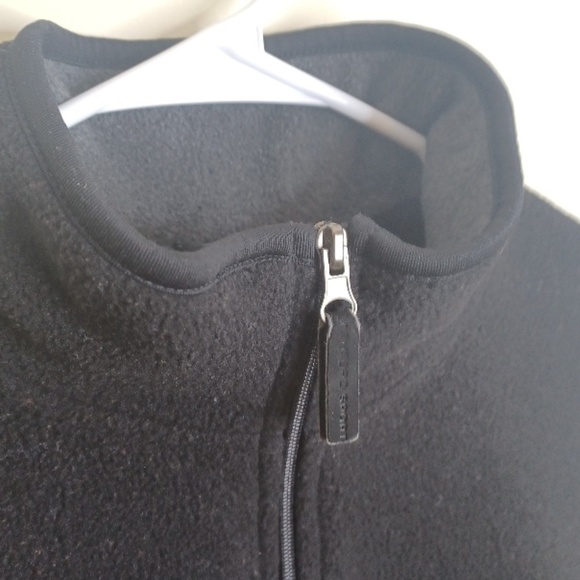 Men's Black Fleece Pullover Quarter Zip. Size: Small - Picture 3 of 15